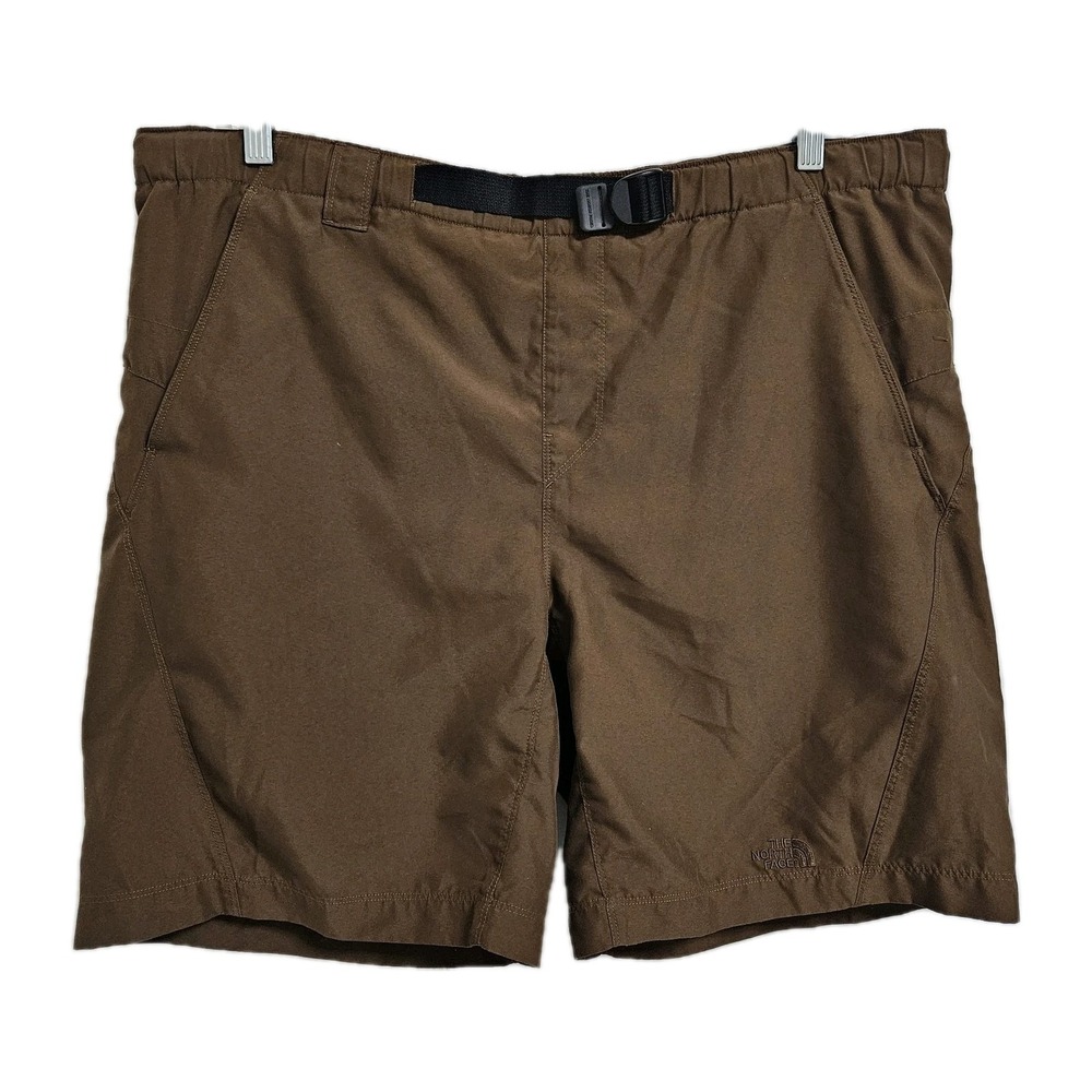 The North Face Shorts Mens M Brown ARPG Pull-On Adventure Hiking Belted Utility